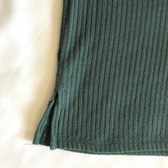 Mind Code Tank Top Blue Ribbed Crop Top Size S/M Cami Basic Capsule - Picture 3 of 6